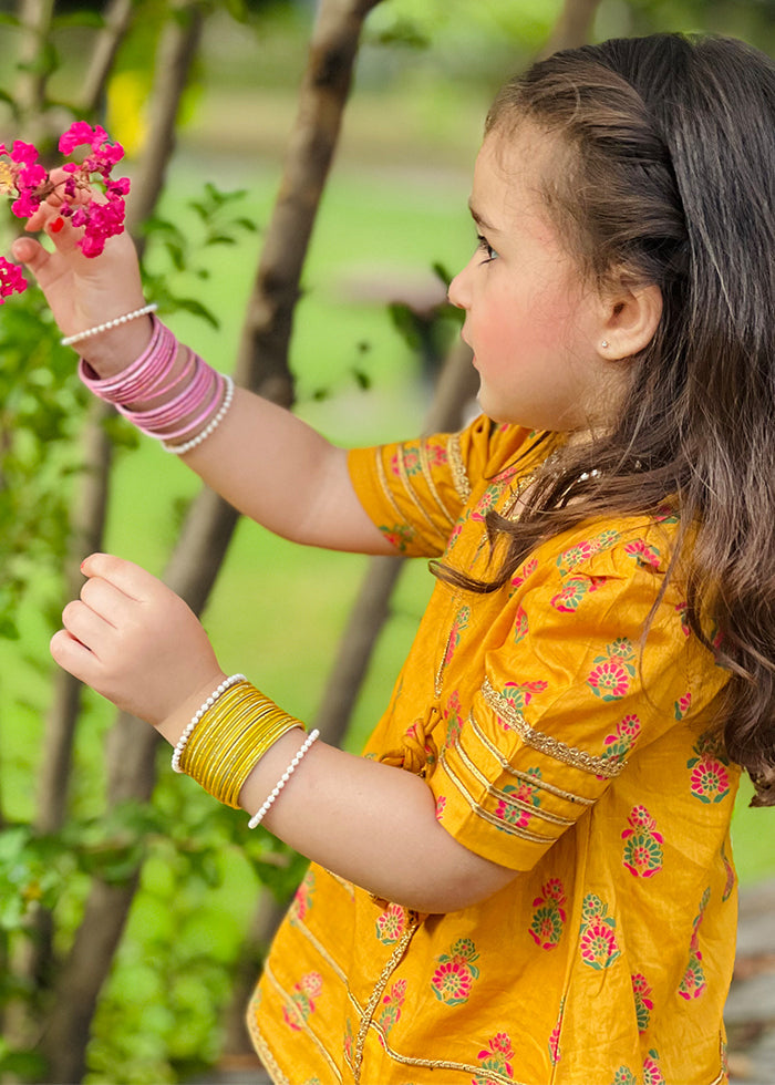 Modest Stitched 3 Piece Luxury Festive Kids Collection'2025-Shining Bee