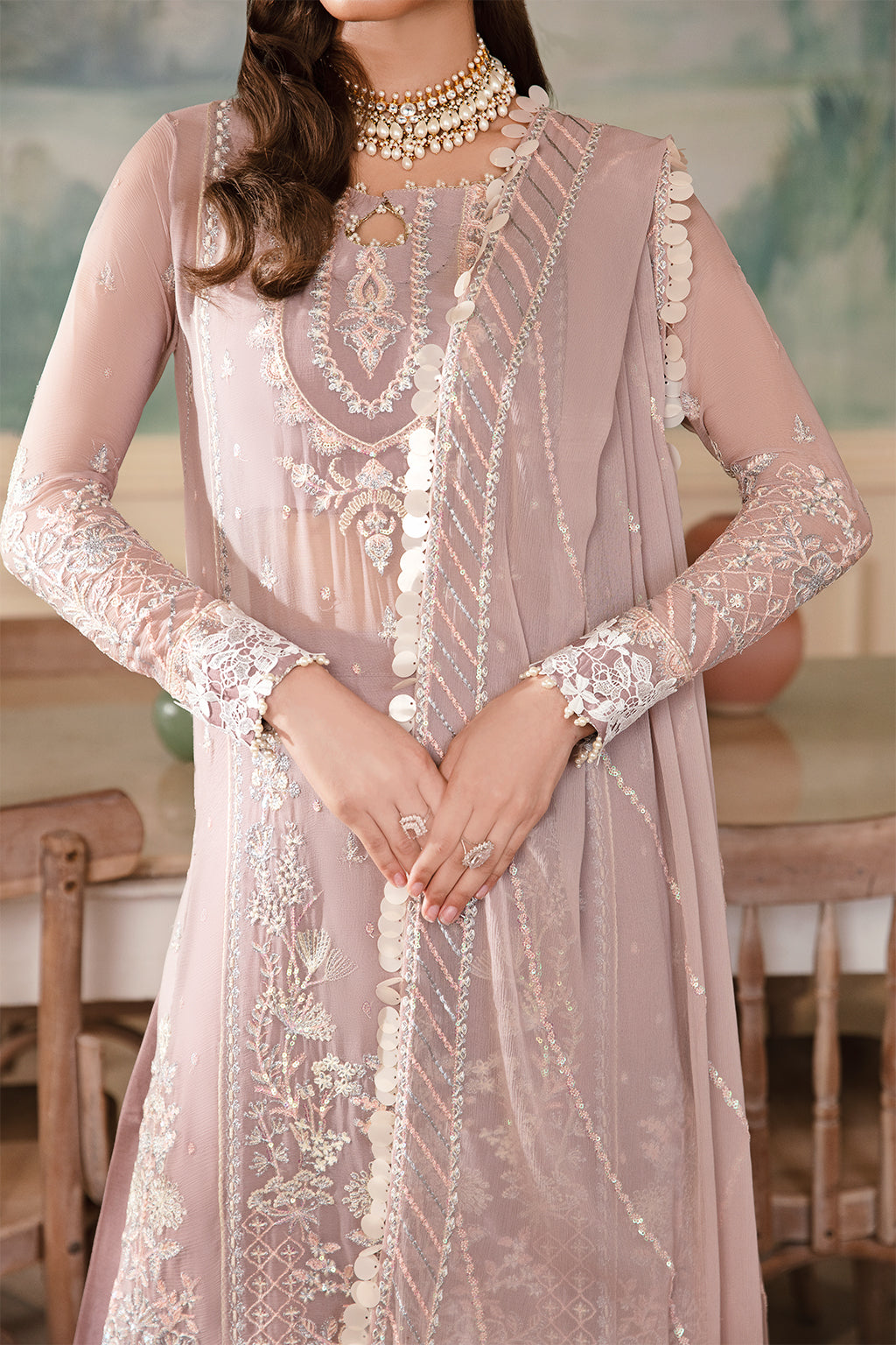 Zarposh Unstitched 3 Piece Formals Collection-Noori