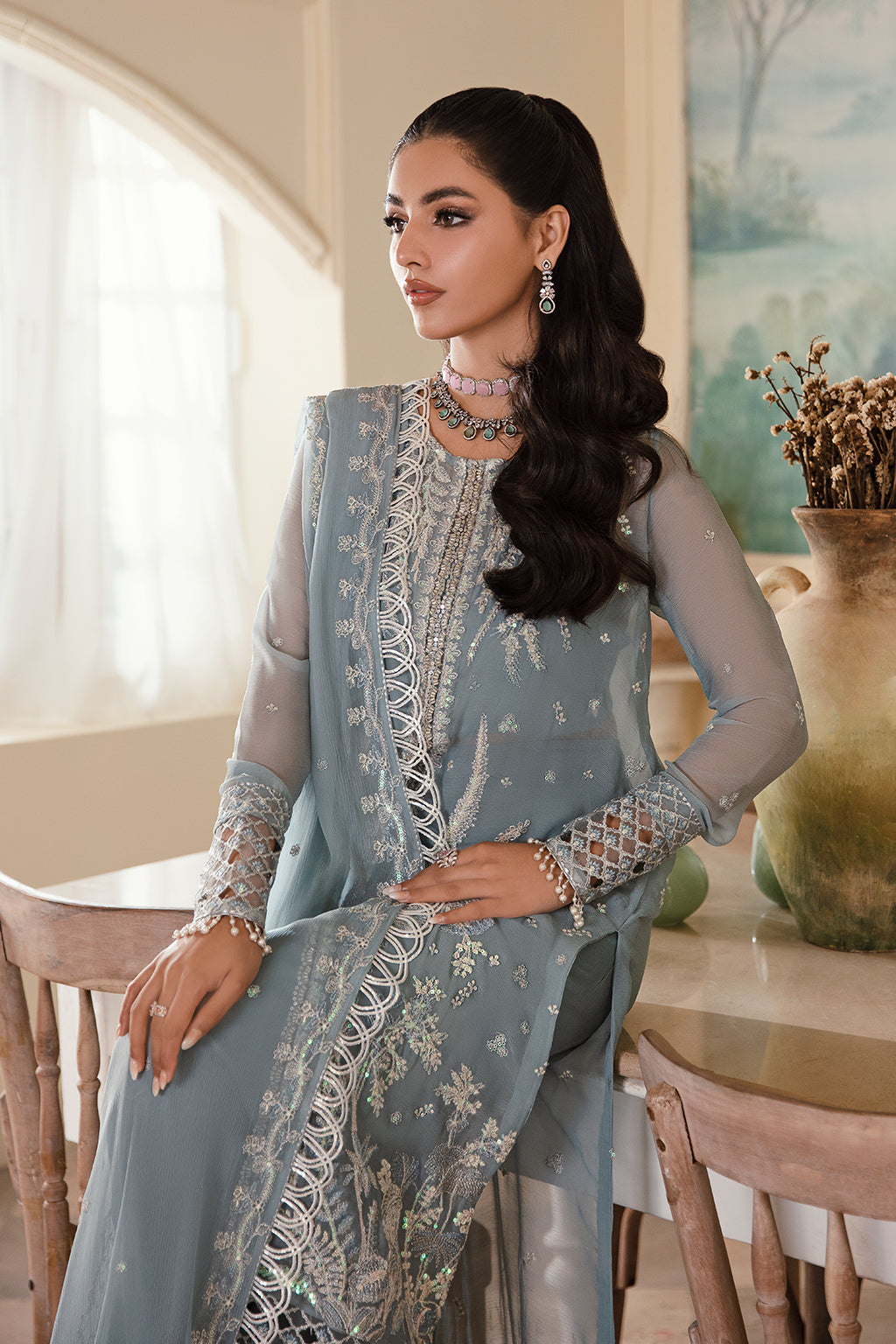 Zarposh Unstitched 3 Piece Formals Collection-Shanze