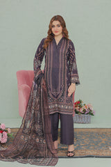 Gul Fishan By Opole Unstitched 3 Piece Lawn  Collection-GF-01