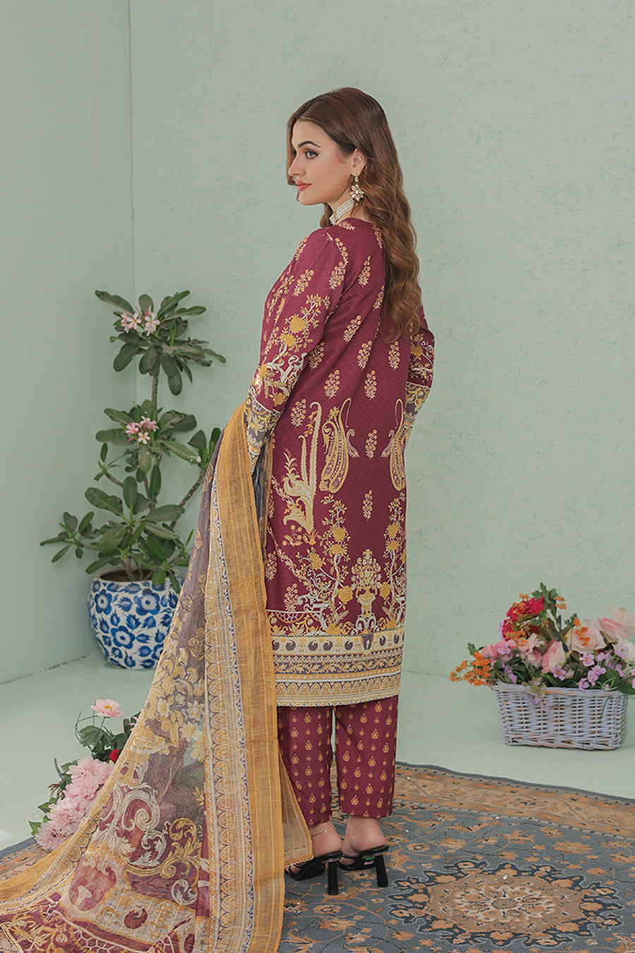 Gul Fishan By Opole Unstitched 3 Piece Lawn  Collection-GF-03