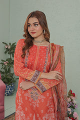 Gul Fishan By Opole Unstitched 3 Piece Lawn  Collection-GF-04
