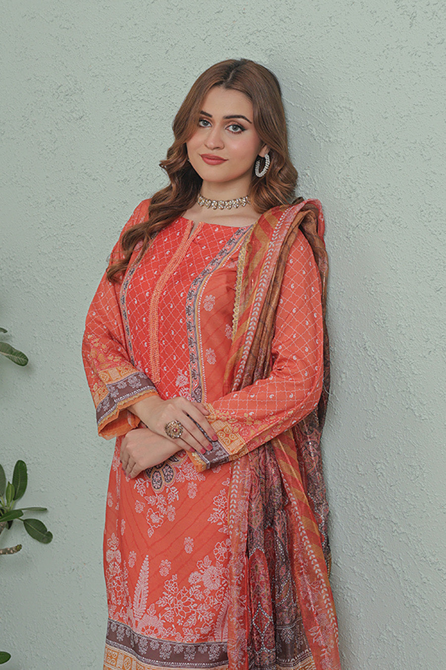 Gul Fishan By Opole Unstitched 3 Piece Lawn  Collection-GF-04