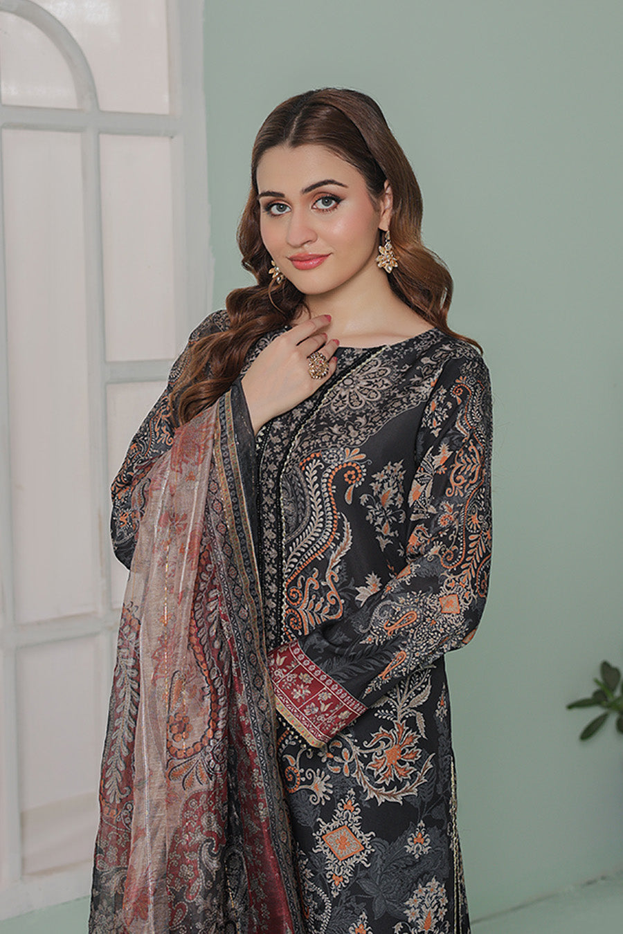 Gul Fishan By Opole Unstitched 3 Piece Lawn  Collection-GF-09
