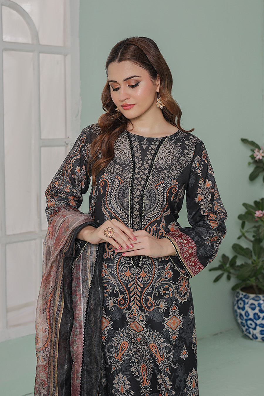 Gul Fishan By Opole Unstitched 3 Piece Lawn  Collection-GF-09