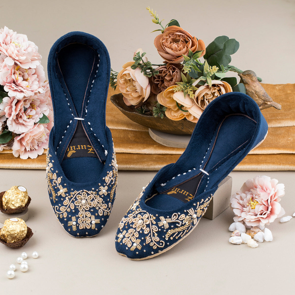 Zuruj Khussa Collection'2025-Zun-240-NAVY BLUE