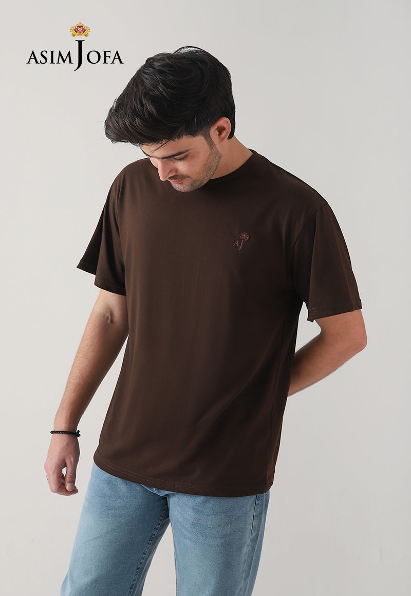 Asim Jofa  Western Men & Women Ajmte-05 Embroidered T-Shirt 1 Pc