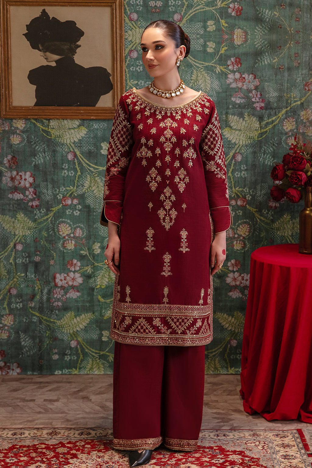 Gul Mohr By Emaan Adeel Stitched 2 Piece Winter Collection'2024-GUL - 11