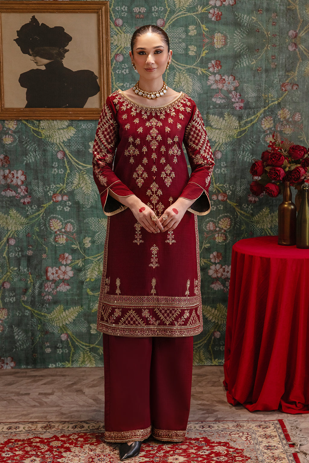 Gul Mohr By Emaan Adeel Stitched 2 Piece Winter Collection'2024-GUL - 11