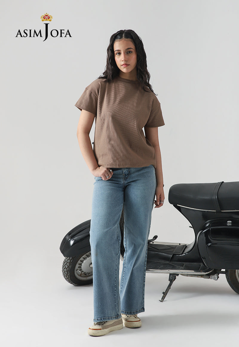Asim Jofa  Western Men & Women Ajwkt-02 Knitted T-Shirt 1 Pc