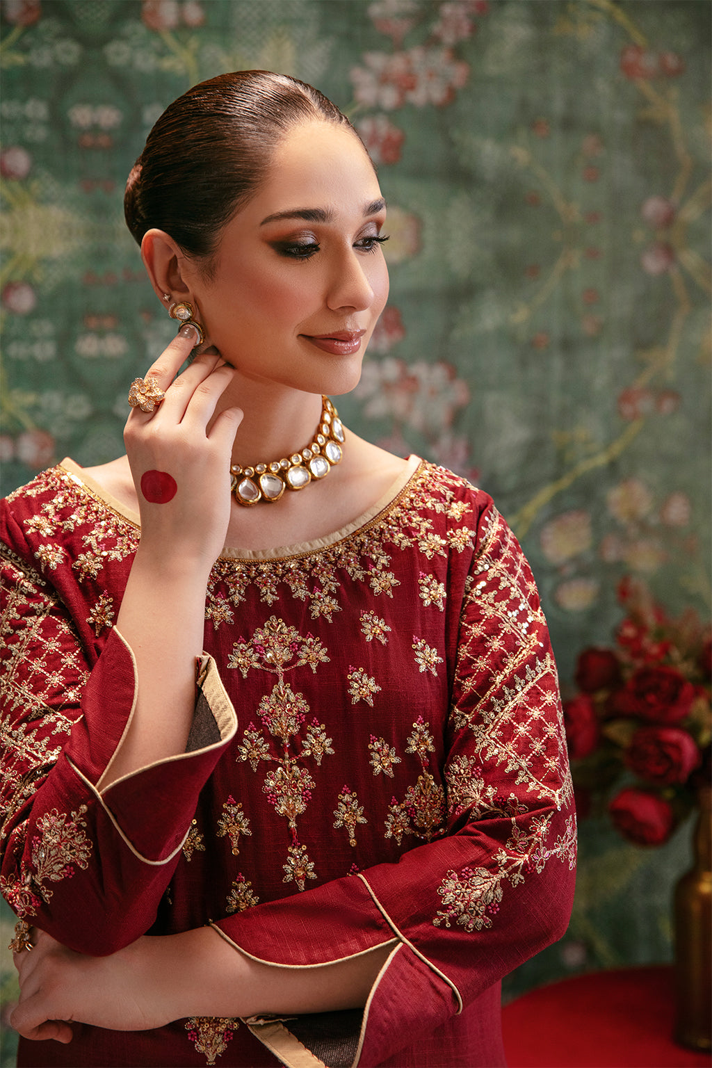 Gul Mohr By Emaan Adeel Stitched 2 Piece Winter Collection'2024-GUL - 11