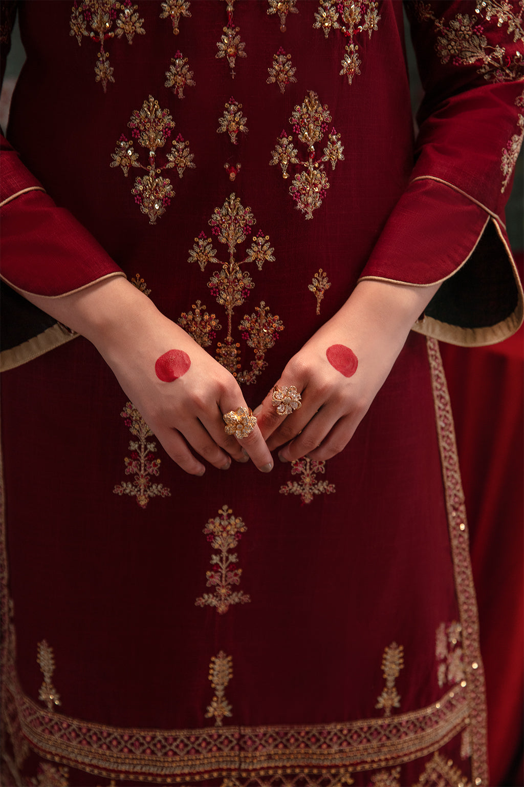 Gul Mohr By Emaan Adeel Stitched 2 Piece Winter Collection'2024-GUL - 11