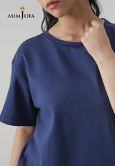 Asim Jofa  Western Men & Women Ajwte-03 Rib T-Shirt 1 Pc