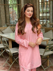 TNG Stitched 2 Piece Cotton Lawn Collection'2024-Blush (Pinkish)