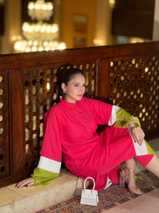 Manahils Stitched Pink Pop Fringes