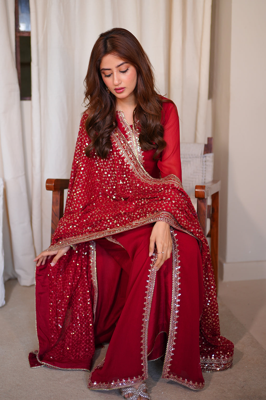 Meeral Stitched 3 Piece Luxury Formals Pret Collection'2025-Gulnaar - Meeral Luxe