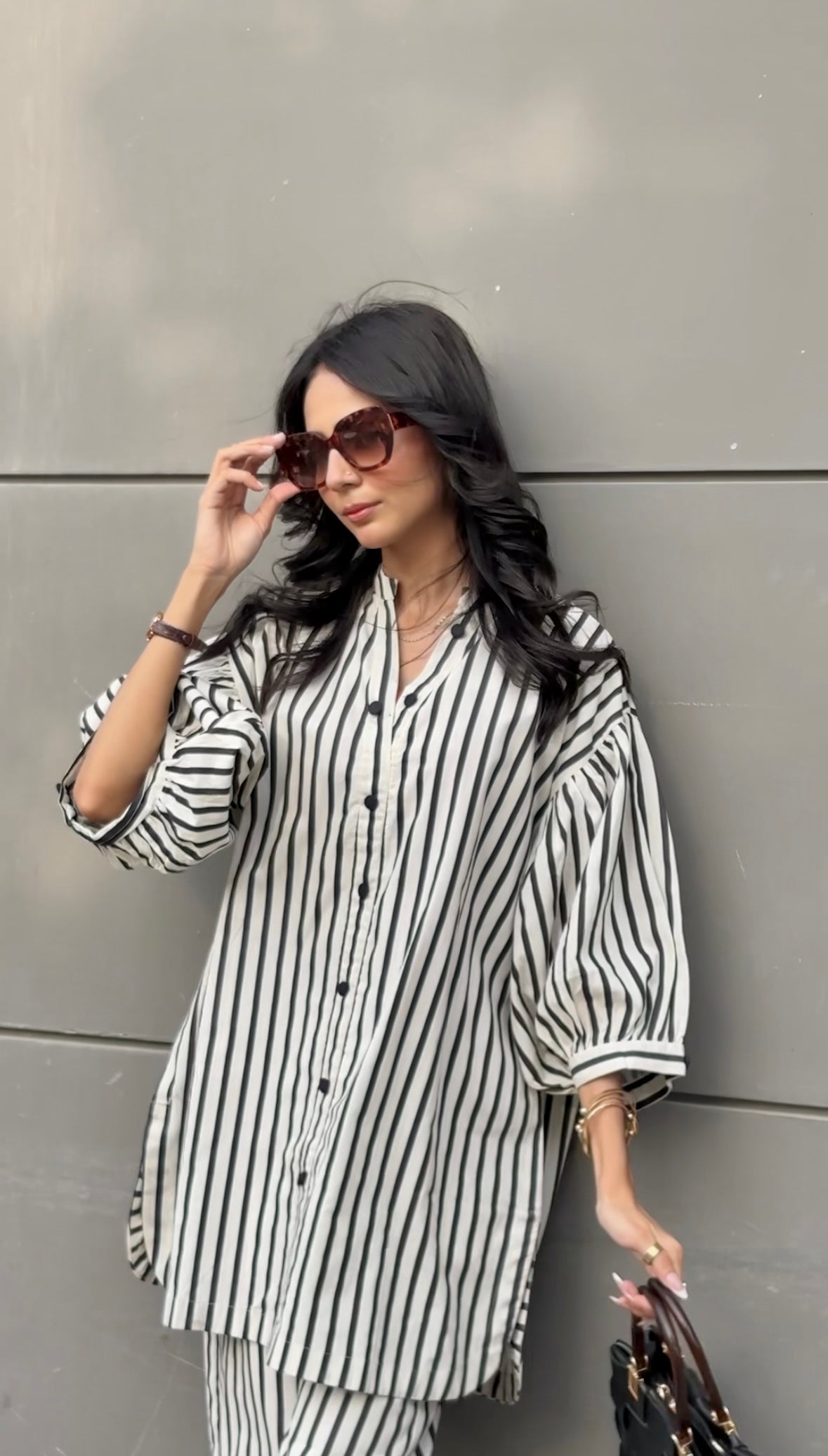 Urban Cut Women's Striped Cotton Co-Ord Set 2 Piece Suit