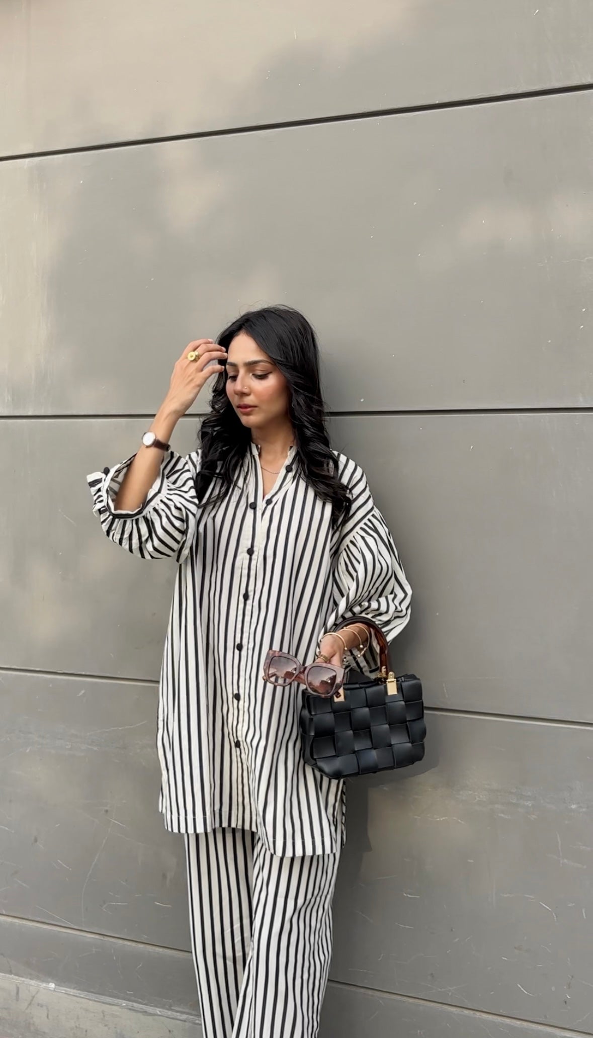 Urban Cut Women's Striped Cotton Co-Ord Set 2 Piece Suit