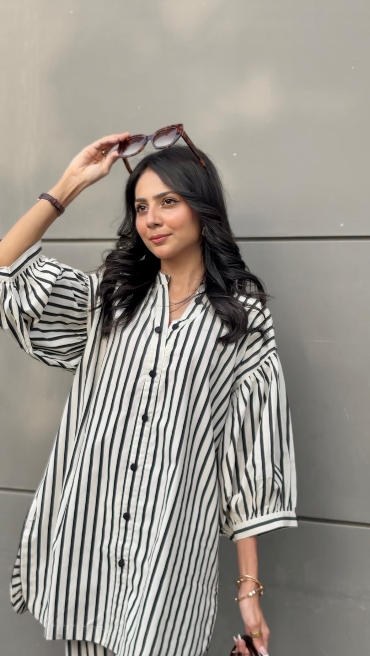 Urban Cut Women's Striped Cotton Co-Ord Set 2 Piece Suit
