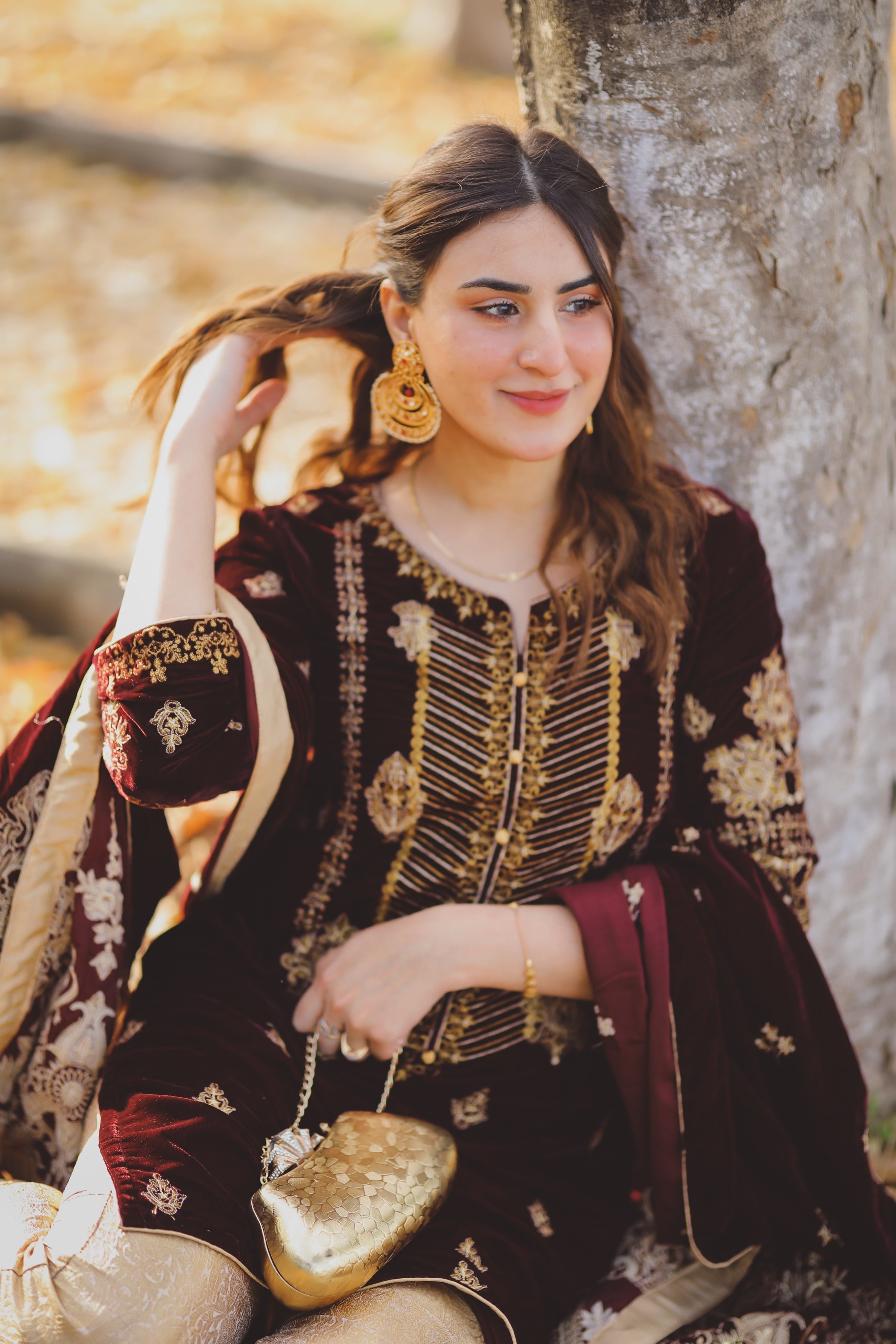 Panache Apparel Stitched Velvet Collection-ROOP
