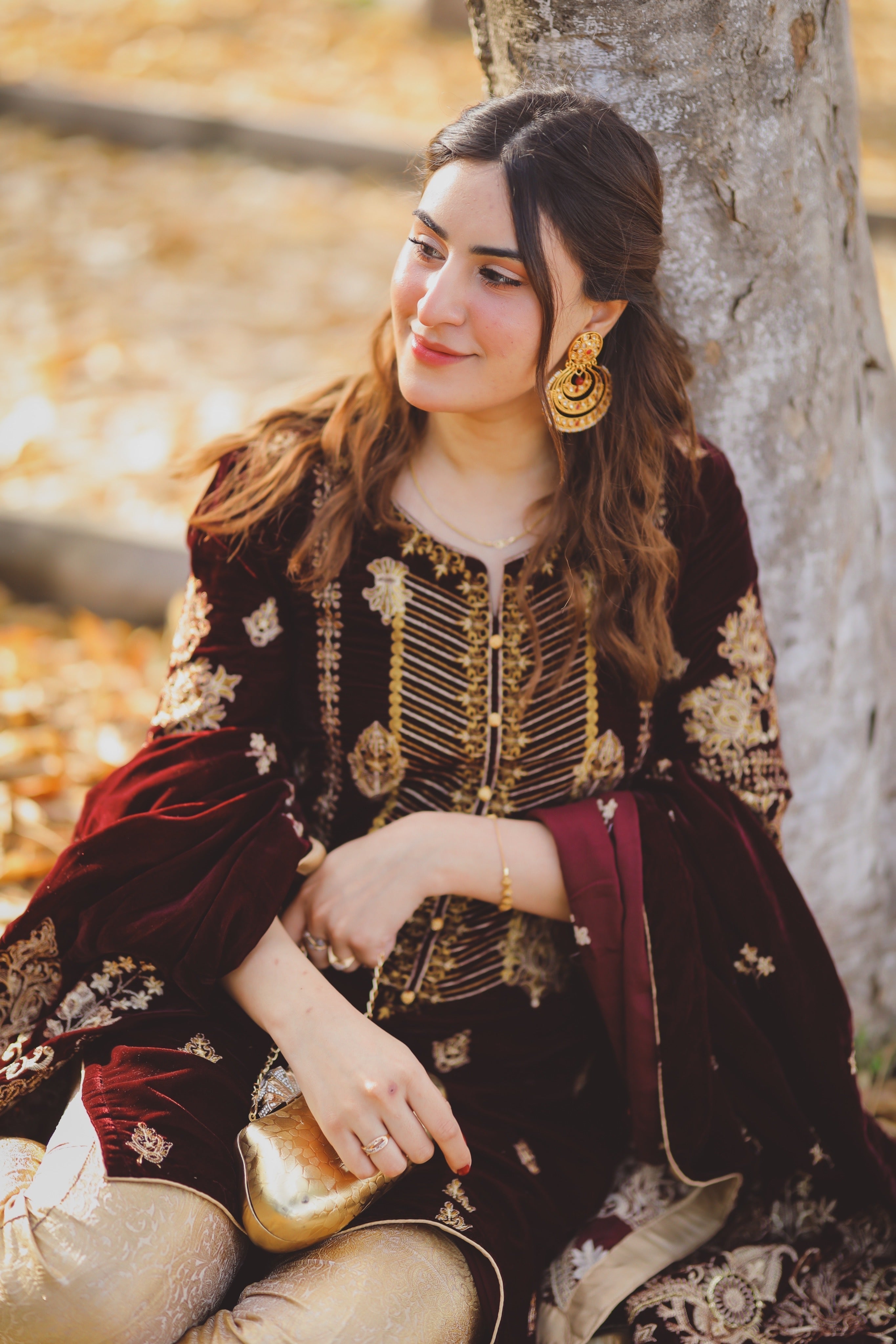 Panache Apparel Stitched Velvet Collection-ROOP