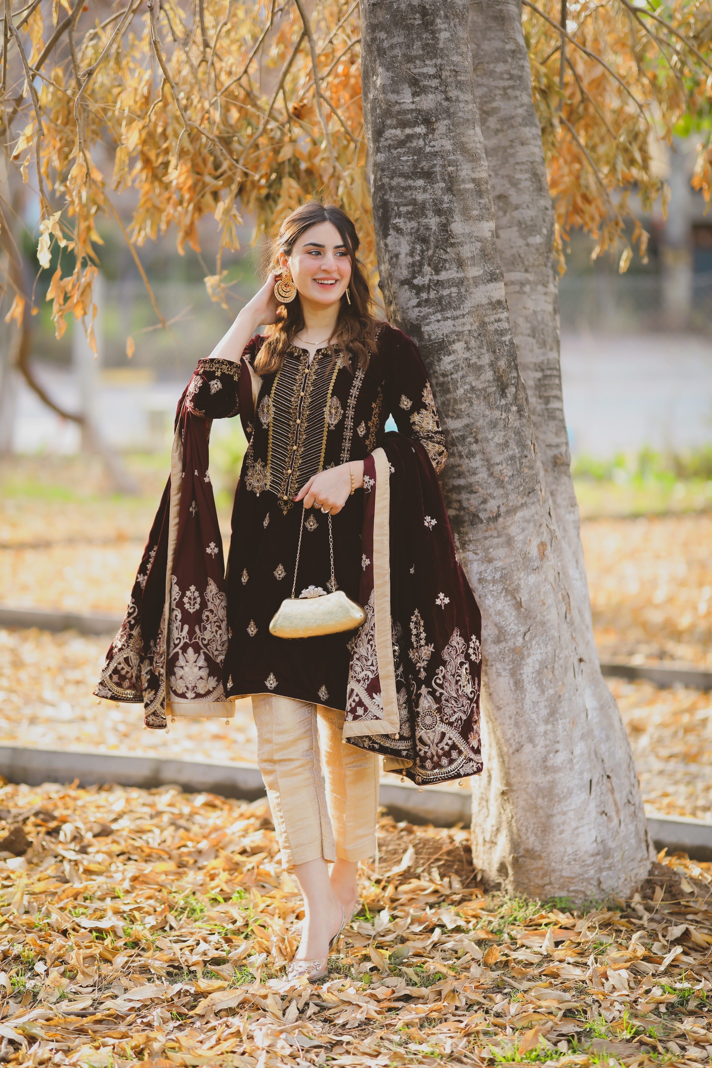 Panache Apparel Stitched Velvet Collection-ROOP