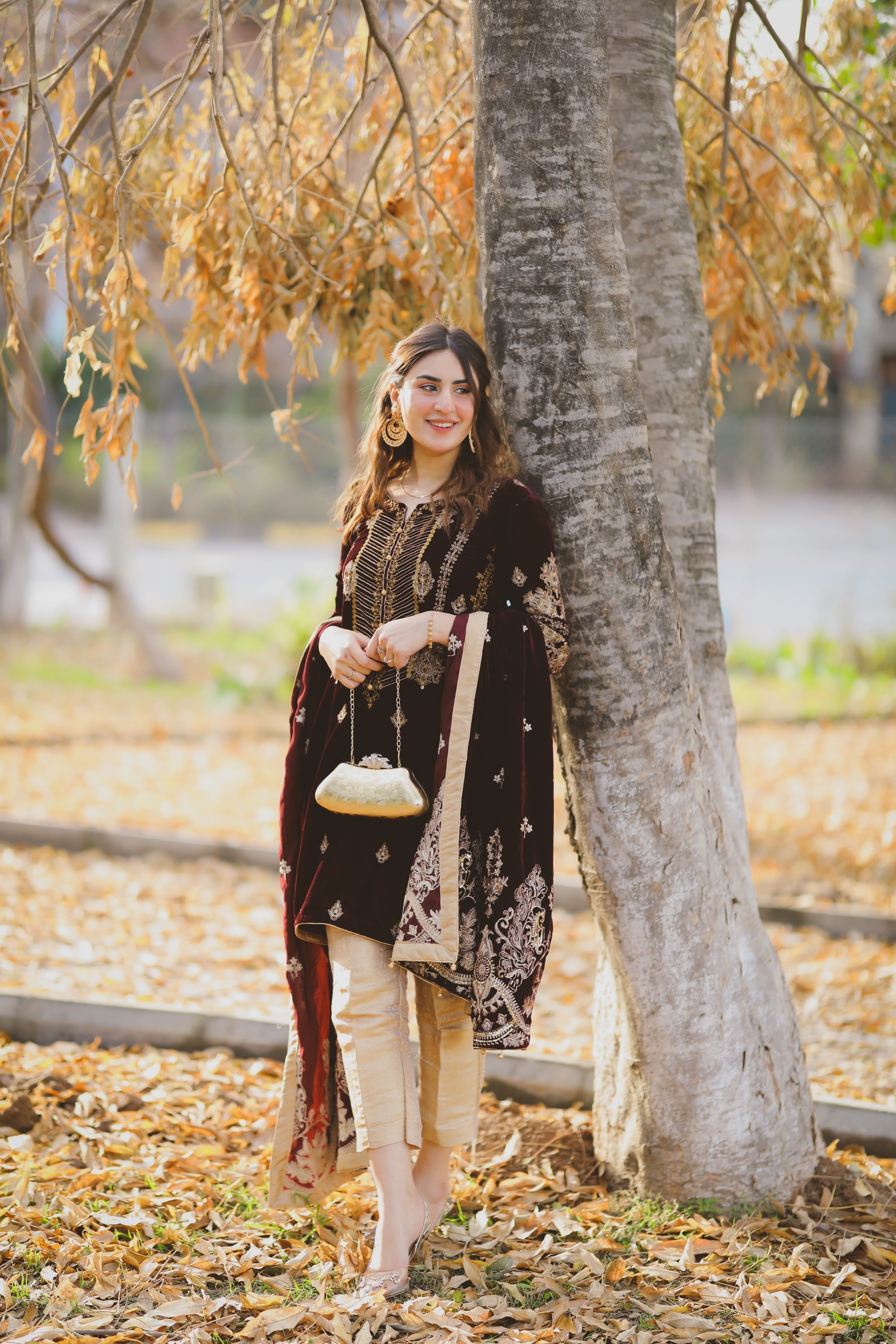 Panache Apparel Stitched Velvet Collection-ROOP