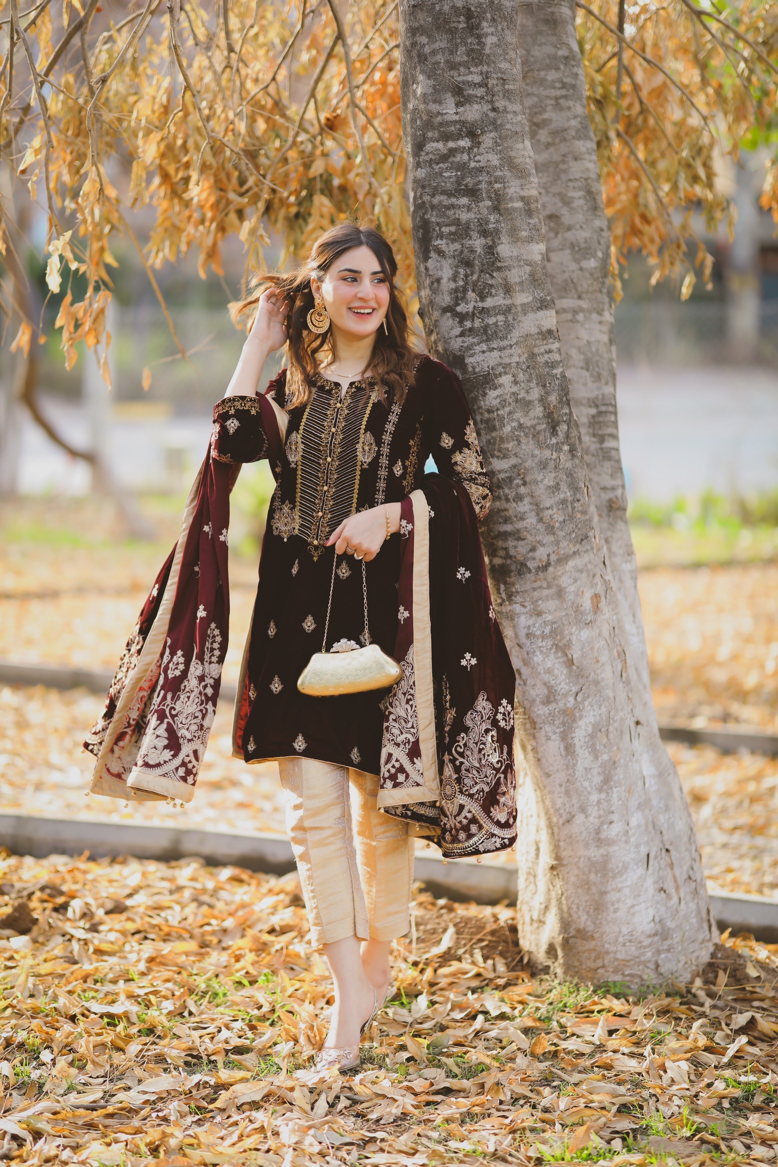 Panache Apparel Stitched Velvet Collection-ROOP