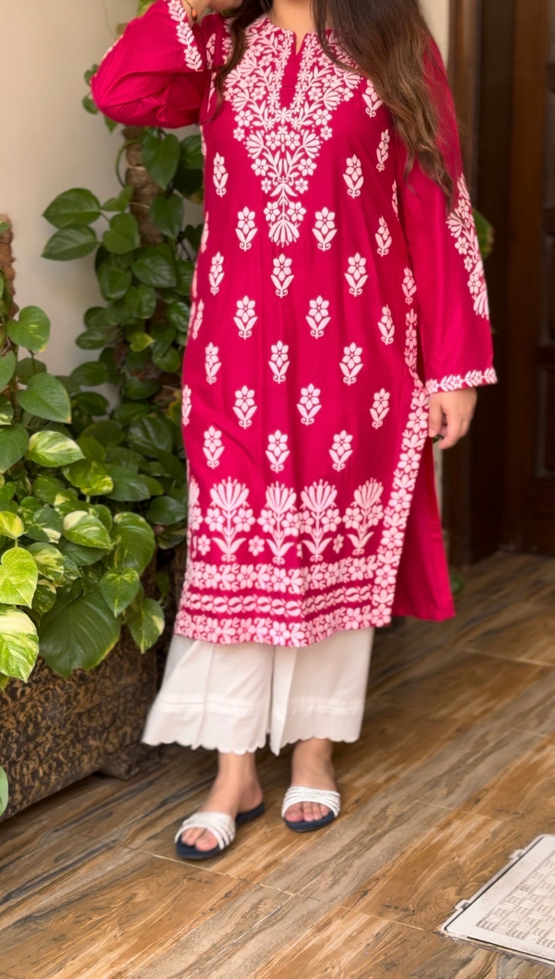 Zaib E Hoor FOXY Embossed Indian Chicken Kari Kurti