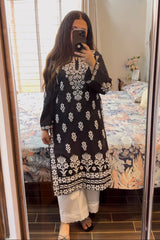 Zaib E Hoor FOXY Embossed Indian Chicken Kari Kurti