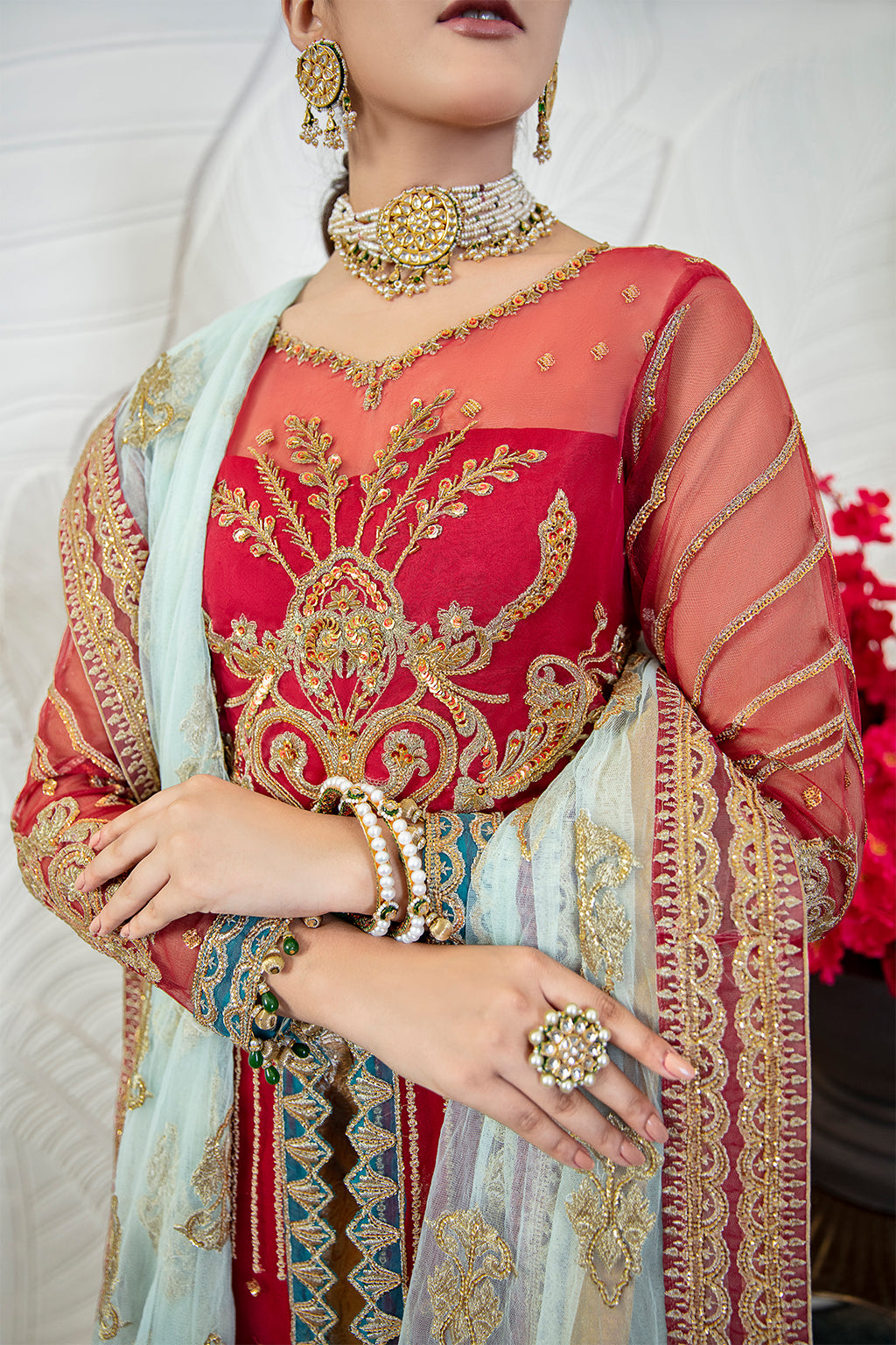 Zarposh Unstitched 3 Piece Formals Collection-Lark 05