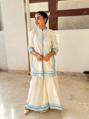 Urban Cut Stitched 2 Piece Cotton Embellished Co-Ord Set with DHAKA PANT