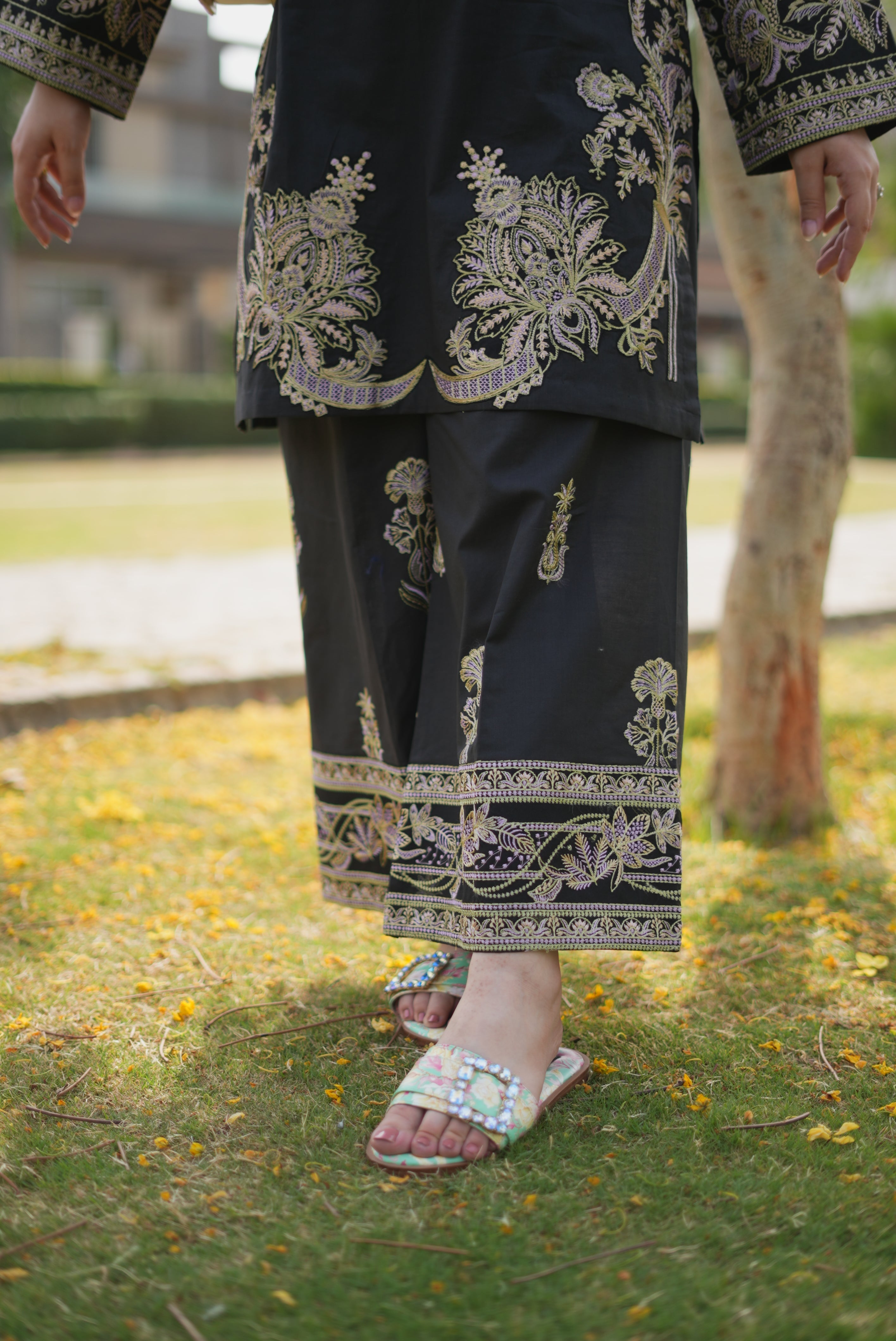 Mehr'e Eid By Qariney Stitched 2 Piece Lawn Collection'2025-Black Aura