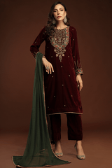 Bagh E Makhmal By Zaaviay Stitched Inza (Three Piece)