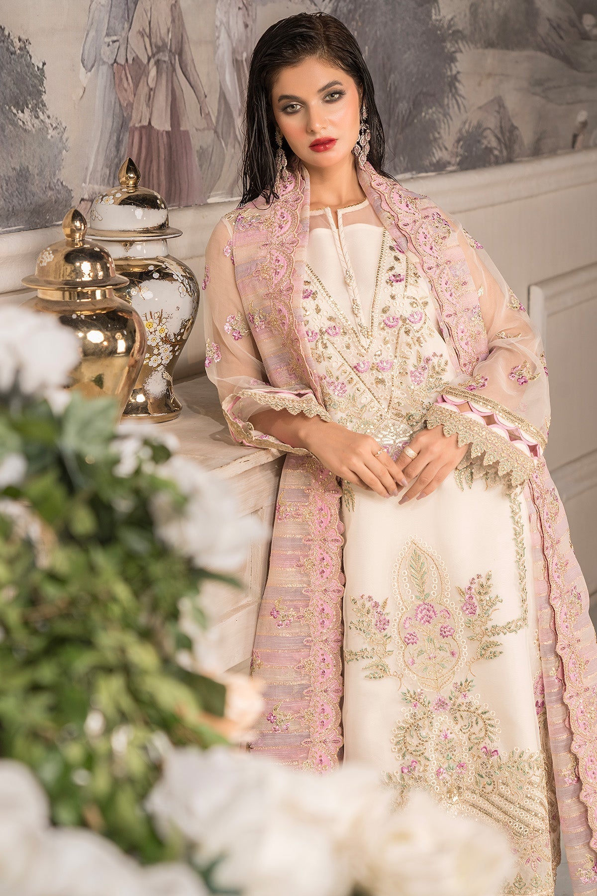 Dilkash By Imrozia Serene Stitched 3 Piece Formals Collection'2025-IP-108 Saanjh