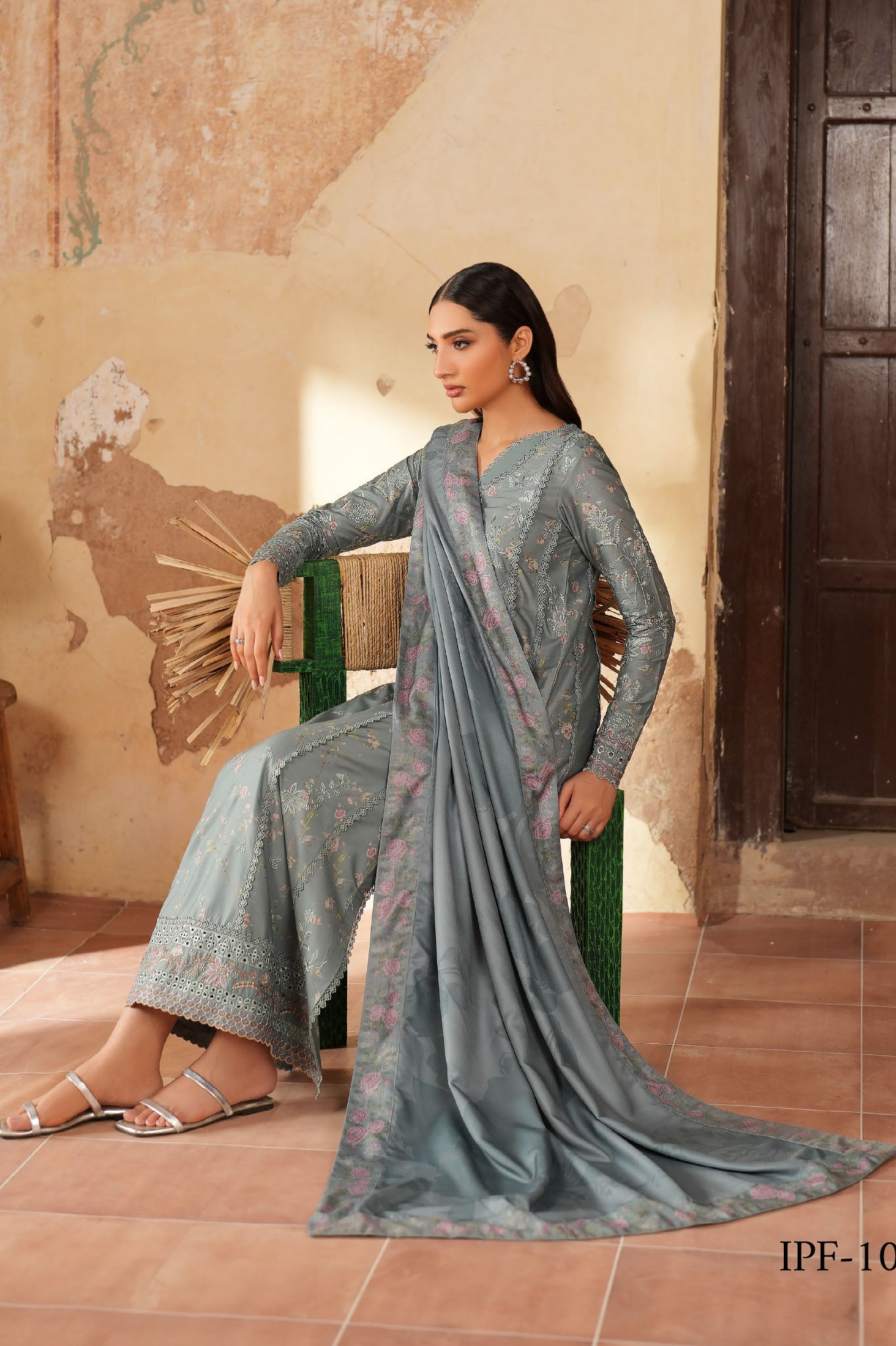 Iznik Unstitched 3 Piece Pre Fall Linen Collection'2025-IPF-10