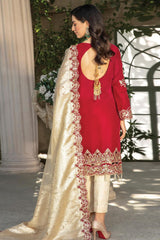 De Velour by Imrozia Unstitched 3 Piece Embroidered Velvet Collection'2022-IV-14-Blood Stone