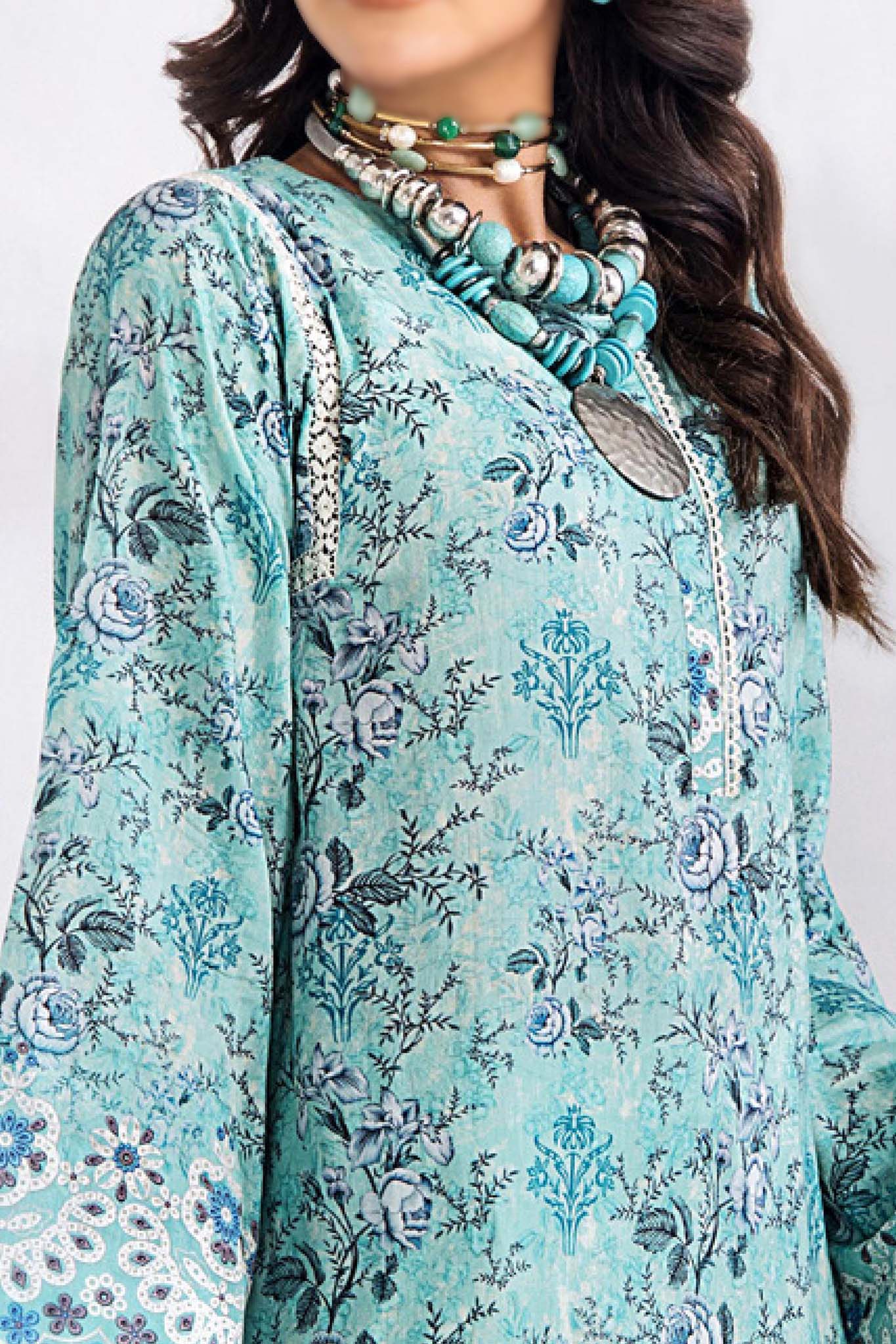Inara by Adan's Libas 3 Piece Unstitched Luxury Lawn Collection'2024-D-5663