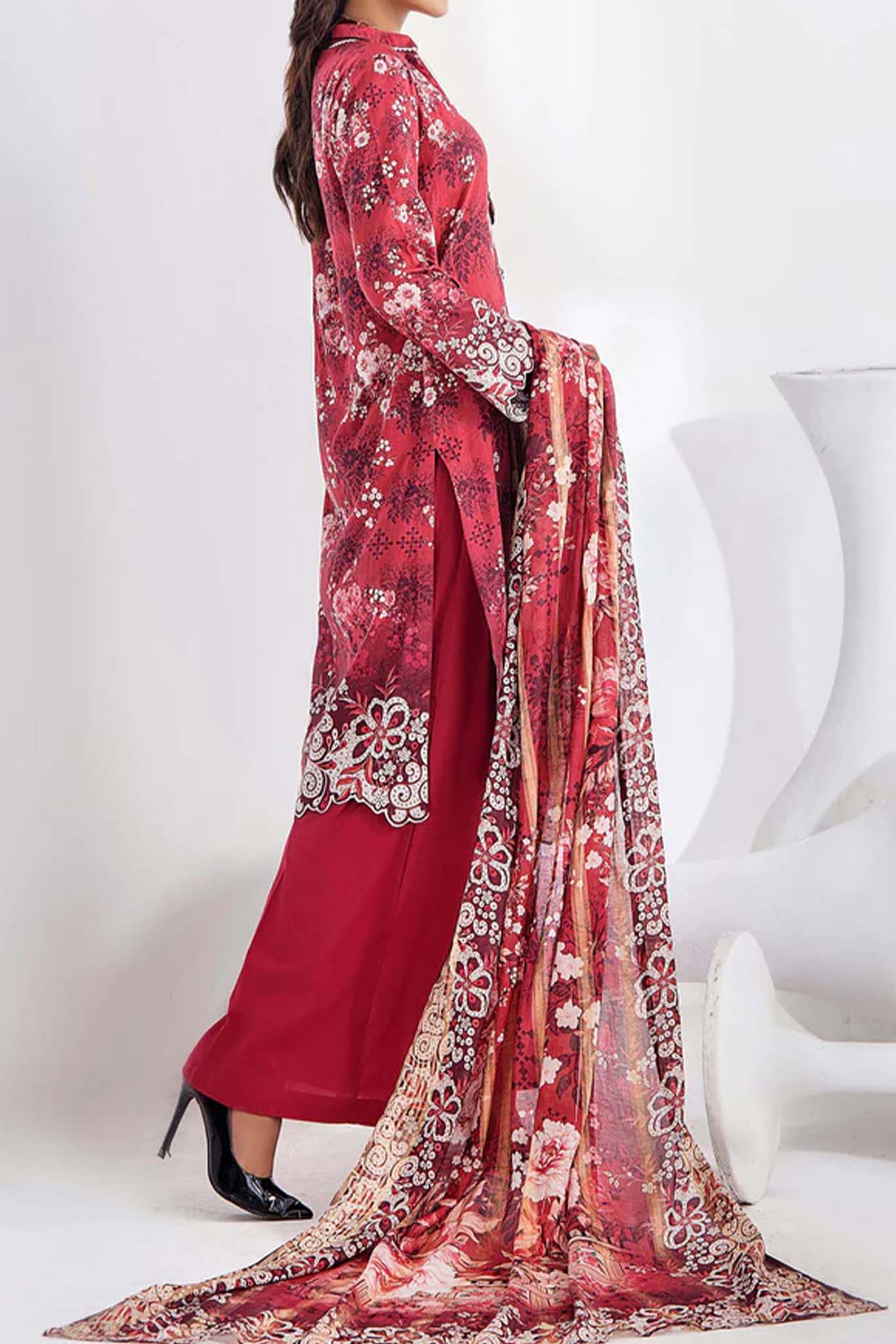 Inara by Adan's Libas 3 Piece Unstitched Luxury Lawn Collection'2024-D-5665