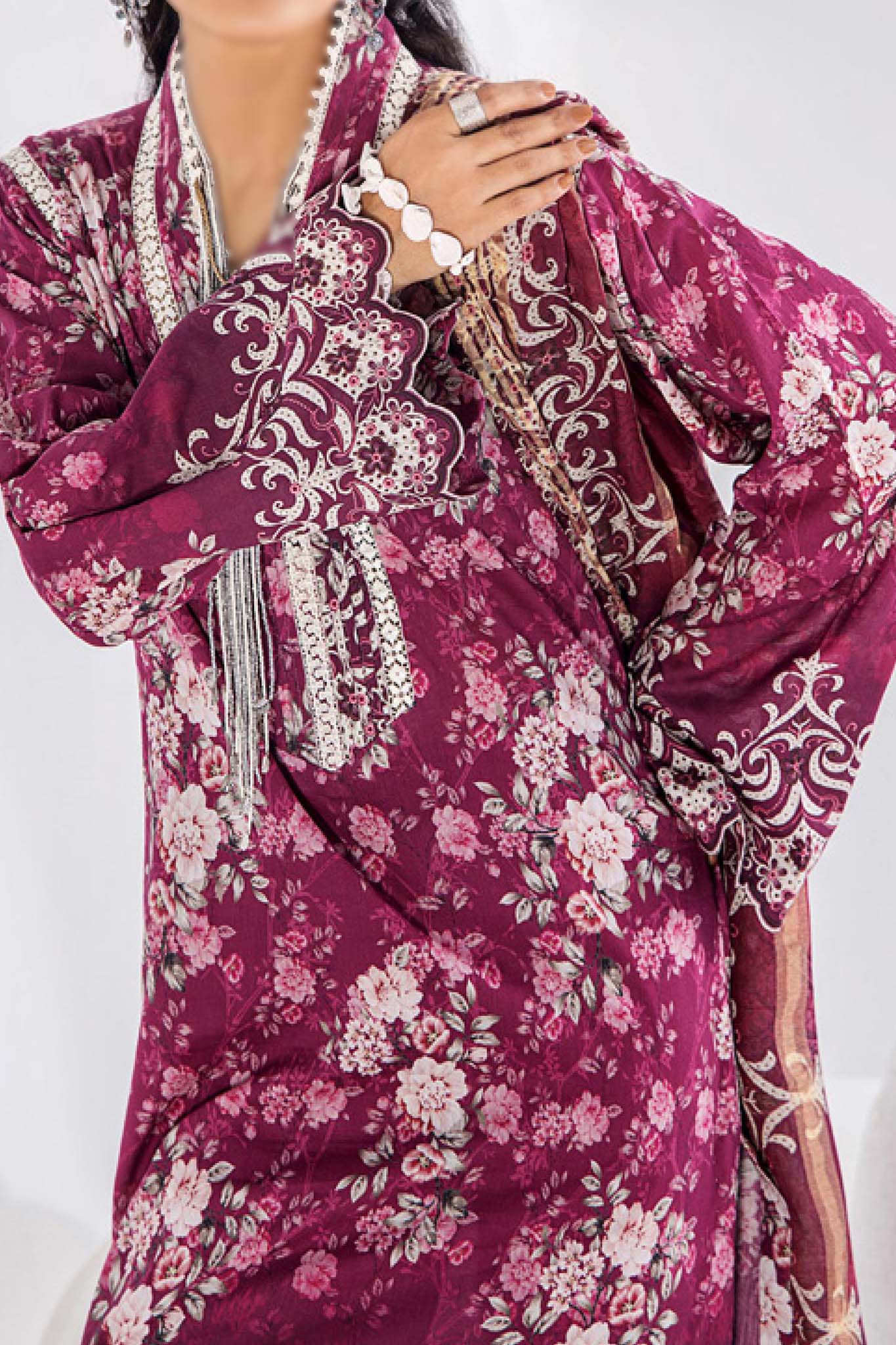 Inara by Adan's Libas 3 Piece Unstitched Luxury Lawn Collection'2024-D-5666