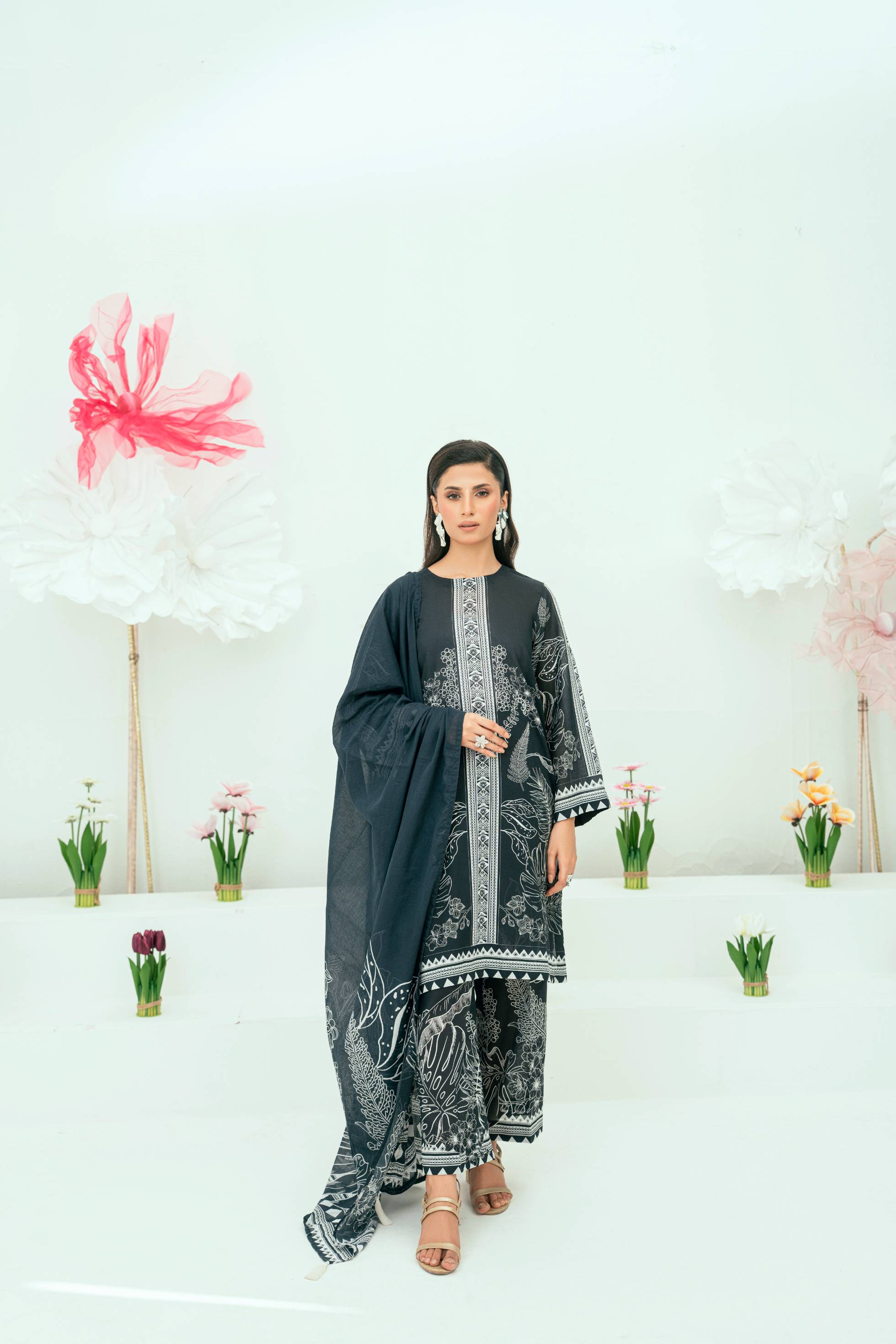 Amal Unstitched 3 Piece Printed Lawn Collection
