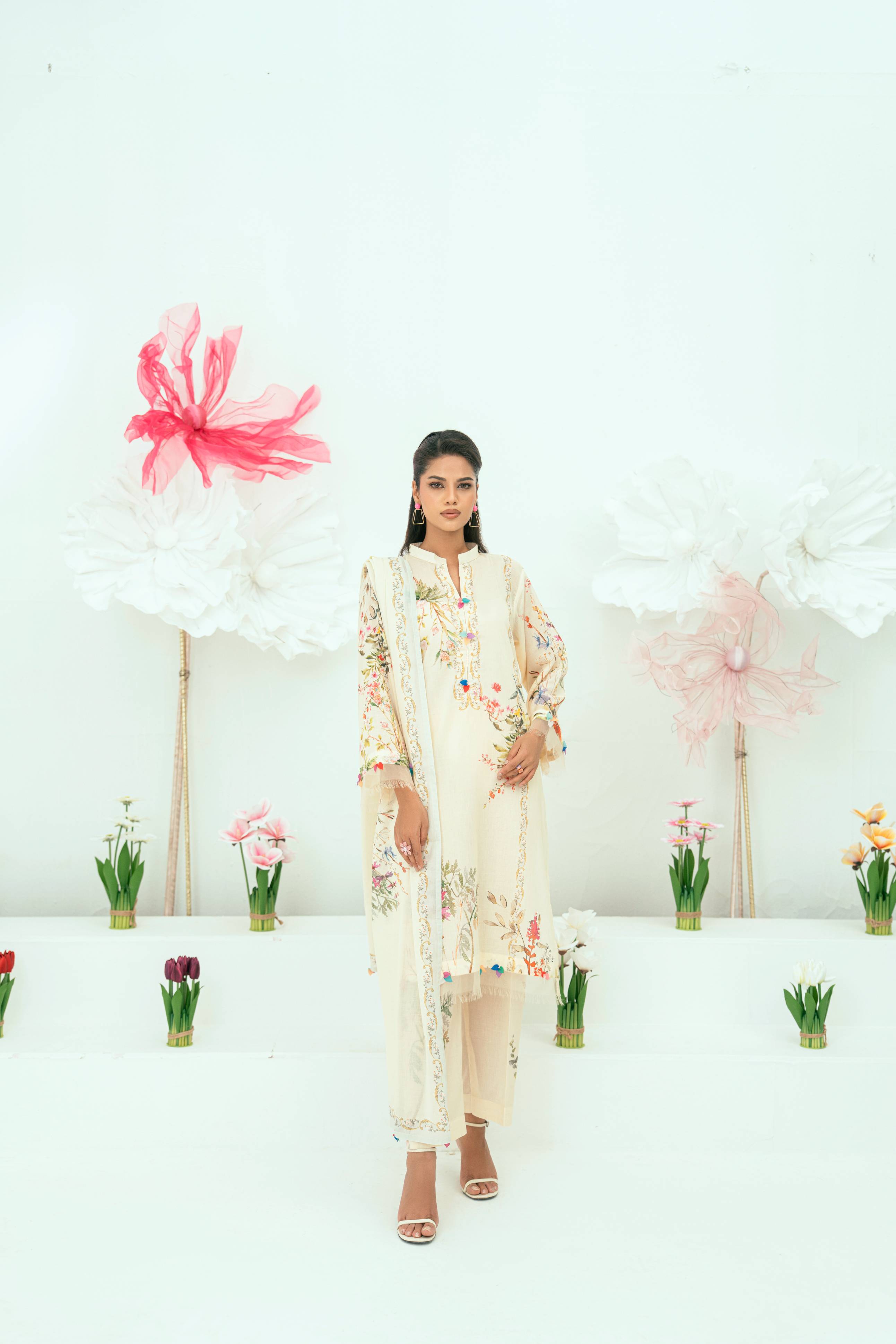 Amal Unstitched 3 Piece Printed Lawn Collection