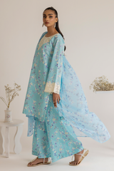 Dastan Edit 1 By Esra Stitched 3 Piece Embroidered lawn Collection-DT-23-18