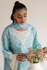 Dastan Edit 1 By Esra Stitched 3 Piece Embroidered lawn Collection-DT-23-18