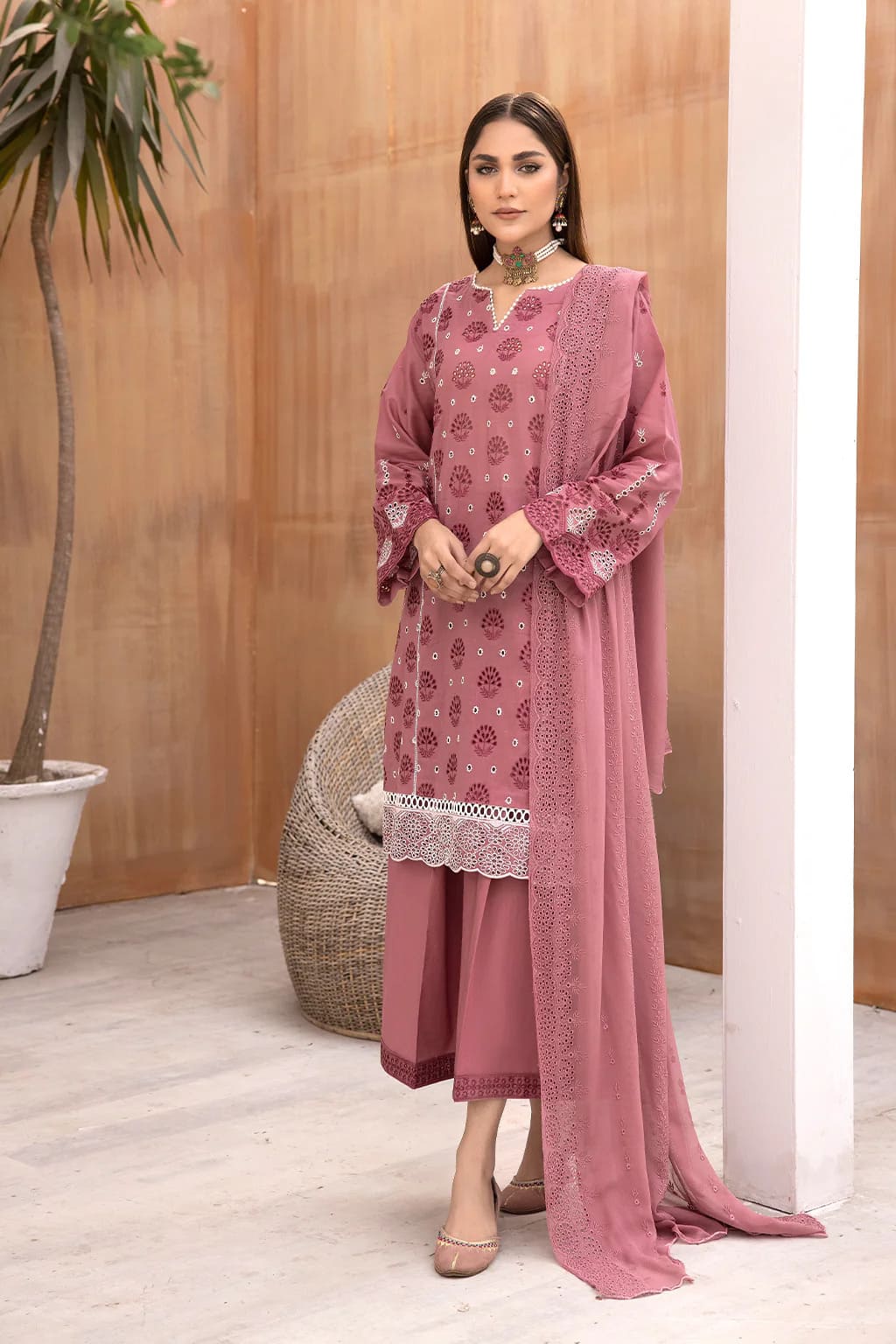 Zerlin by Johra Unstitched 3 Piece Chikankari Lawn Collection'2023-JH-201