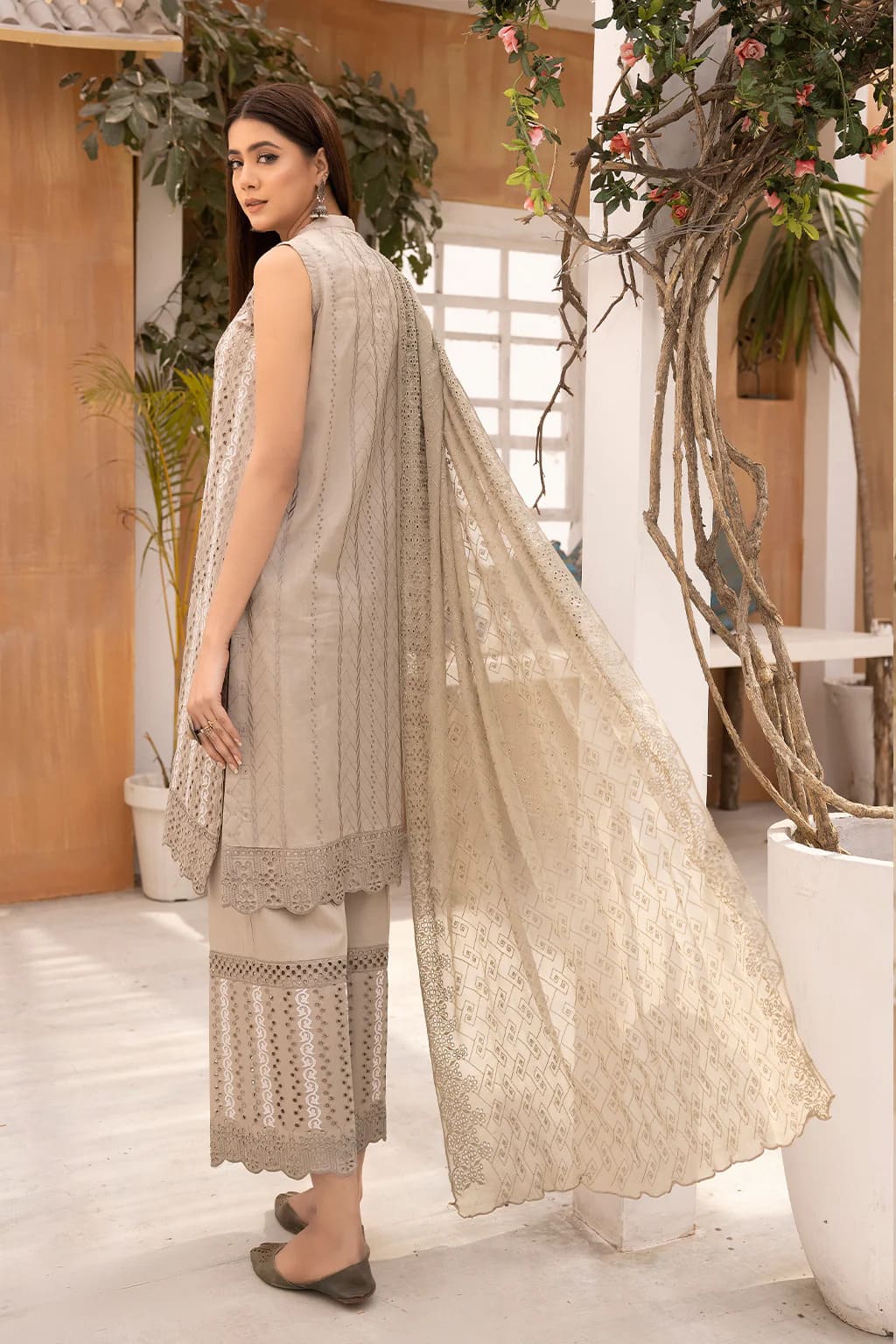 Zerlin by Johra Unstitched 3 Piece Chikankari Lawn Collection'2023-JH-210