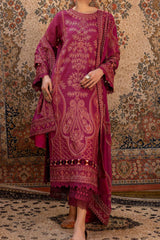 Ulfat By Johra Unstitched 3 Piece Emb Banarsi Jacquard Lawn Collection'2024-JH-253