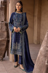Palaash by Johra Unstitched 3 Piece Embroidered Leather Peach Collection'2022-JH-443