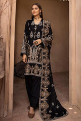 Palaash by Johra Unstitched 3 Piece Embroidered Leather Peach Collection'2022-JH-448