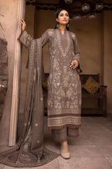 Palaash by Johra Unstitched 3 Piece Embroidered Leather Peach Collection'2022-JH-451